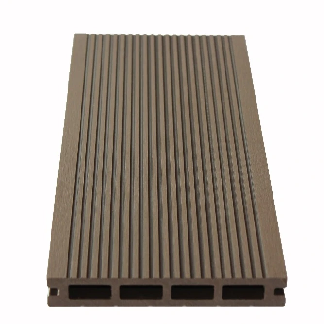 outdoor hollow deck wood plastic composite decking flooring for swimming pool