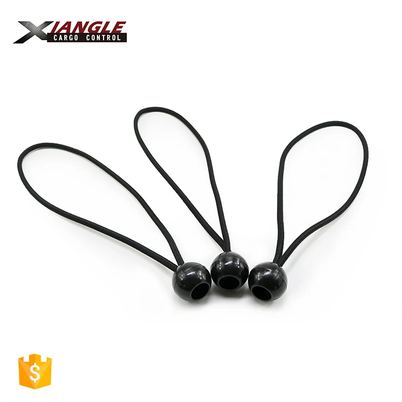 4mm 5mm Elastic Bungee Balls Tarpaulin Bungee Balls Canopy Tarp Tie Down Loop Cord Tent Boat black bungee ball