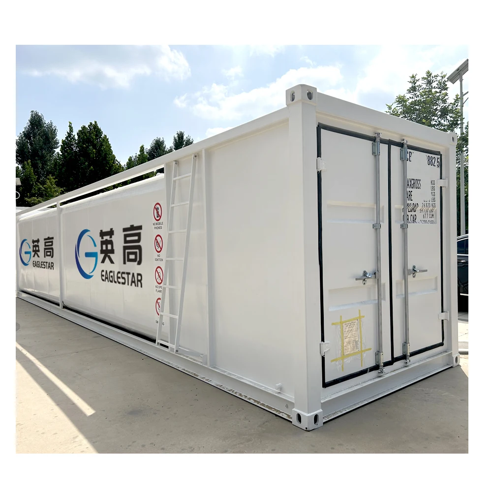 Micro Mobile Container Portable Fuel Station Dispenser Built In Tank