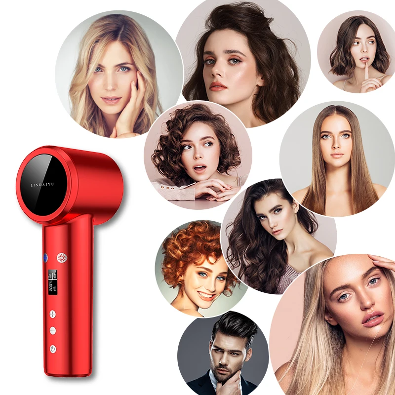 LDY sale best rechargeable hair dryer 4-gear Constant Temp cold/hot air Hair Dryer With digital display screen blow dryers