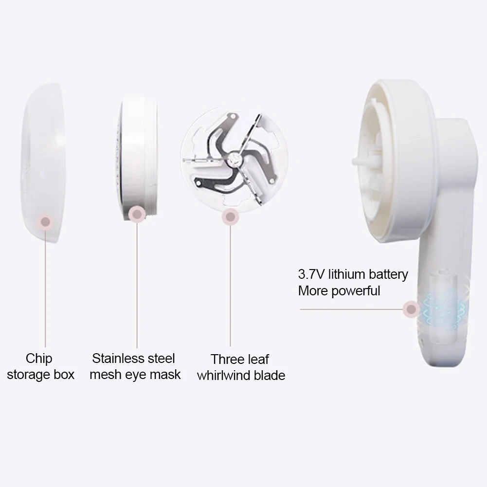 Portable Electric Lint Remover From Sweater Clothes Hair Ball Trimmer Fuzz Pellet Cut Fluff Machine Fabric Shaver Home Appliance