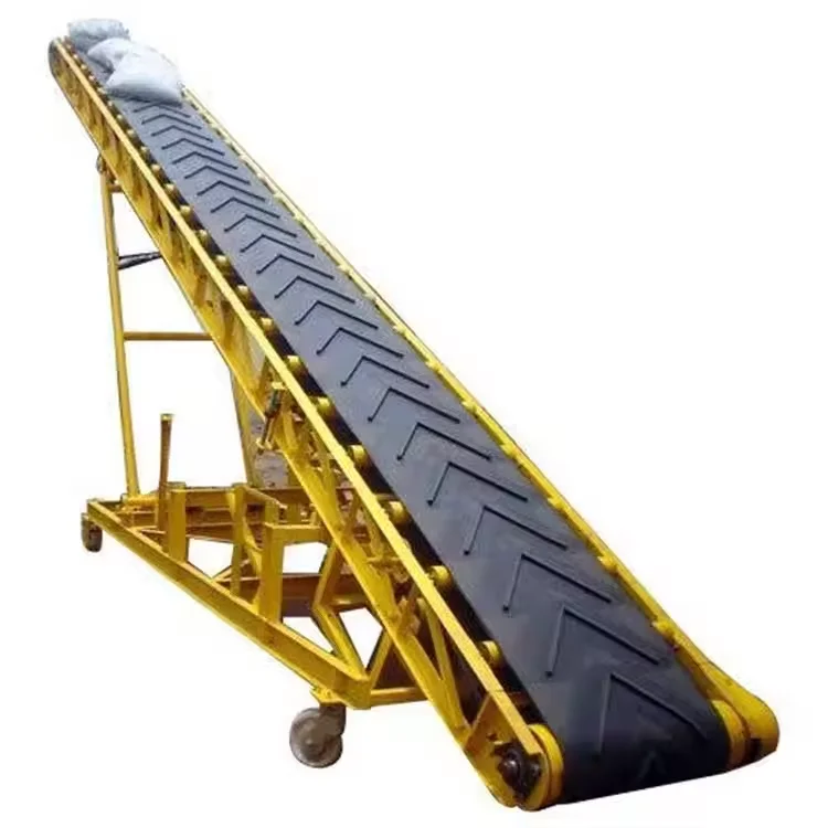 High Quality Movable Heavy-duty Powered Container Truck Belt Unloading Conveyor For Carton Boxes