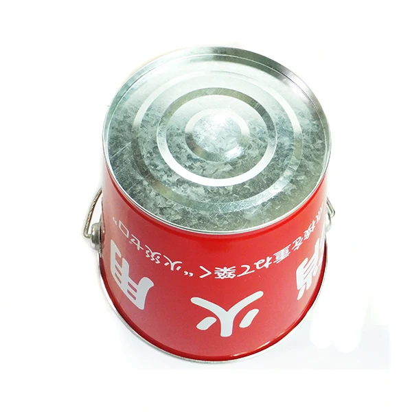 10QT Metal Fire Bucket Galvanized Fire Pail For Fire Fighting