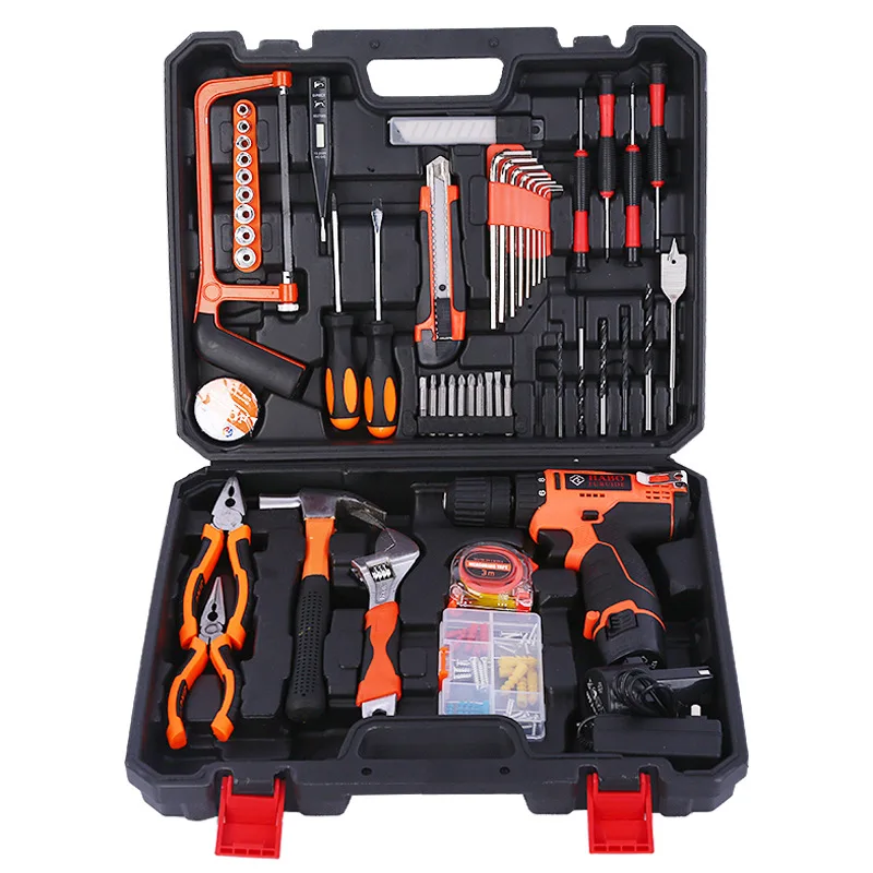 Hardware tool set, combination wrench set, electric tool gift
