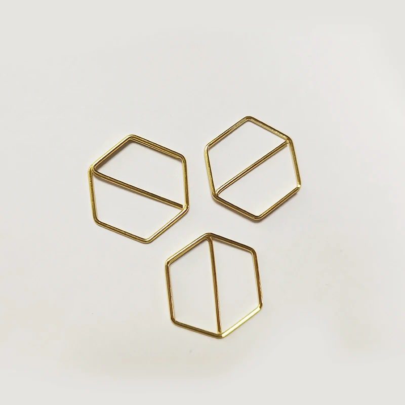 decoration Circle Hexagon Square Shape Paper Clips Bookmark Office School Stationery Supplies clip