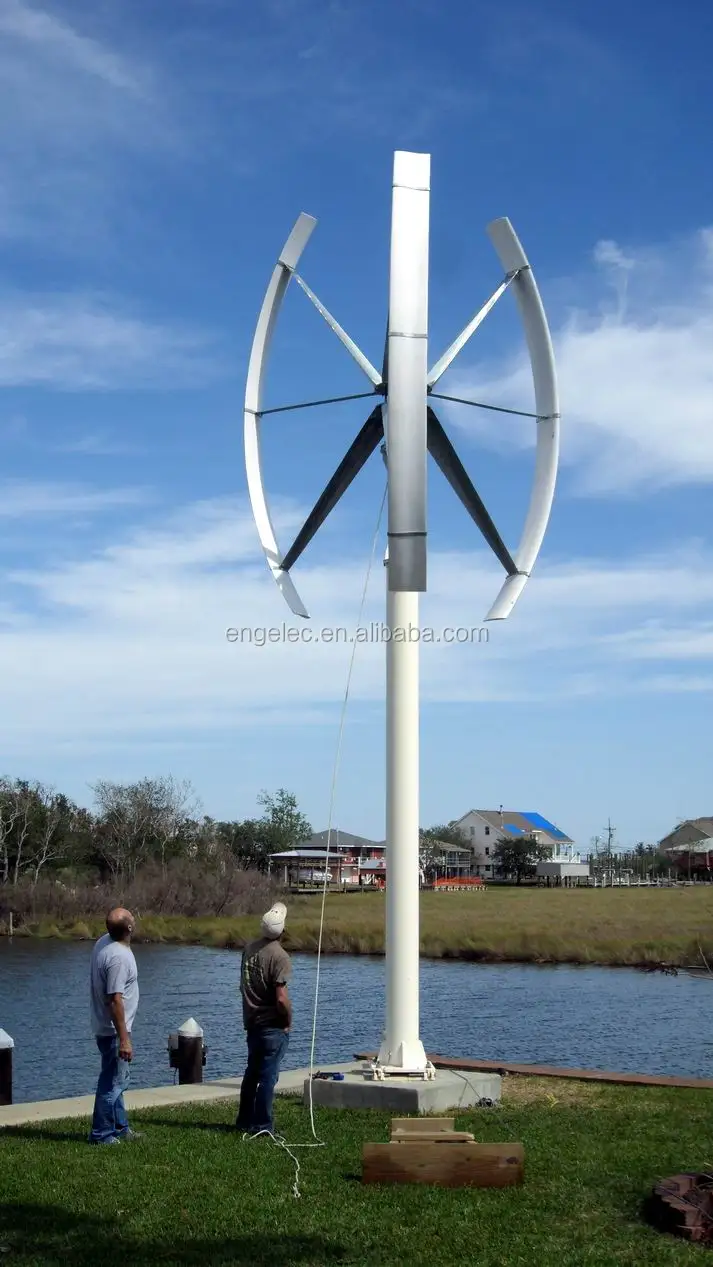 ENGELEC 220V 380V 10KW Vertical Wind Turbine Low Rpm Generator AC 3 Phase On Off Grid 10 Kw 230V Wind Turbine Generator