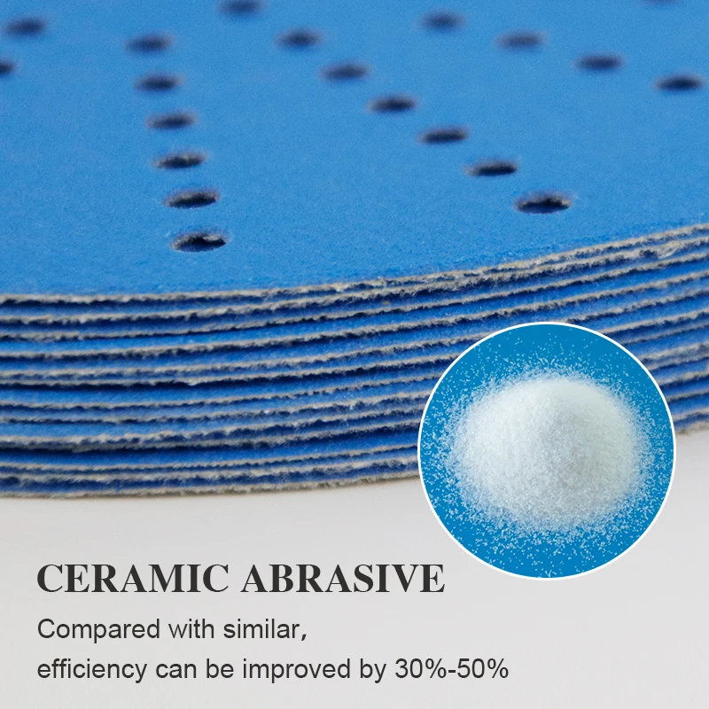 High Quality Blue Sandpaper Hook And Loop Sander Paper Girt P400 P800 P1200 P2000  For Abrasive Tool