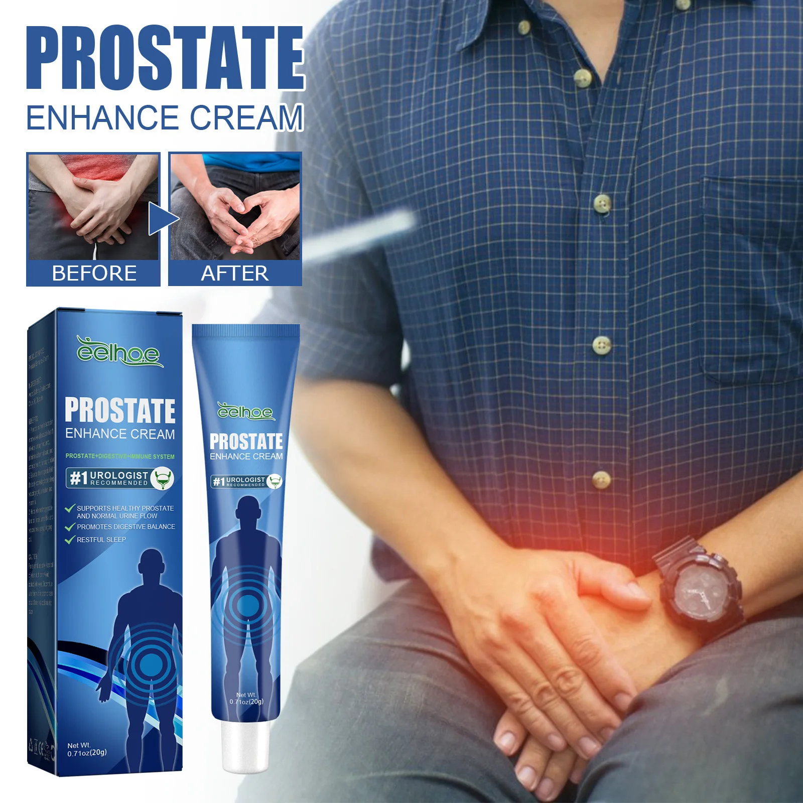 Wholesale Man Prostatitis Ointment Prostate Care Frequent Urination Plaster Urethritis Recovery Cream Urological Kidney Care