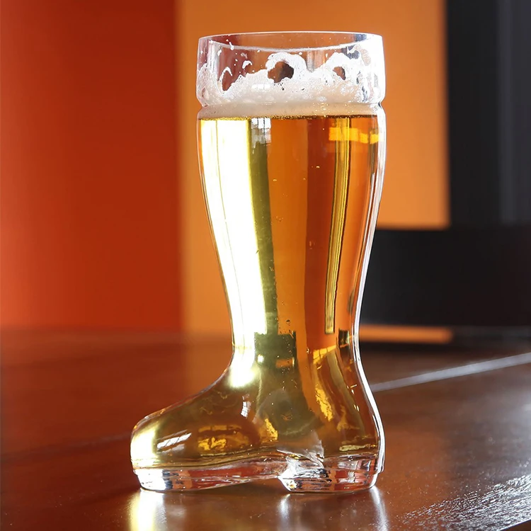 1 liter giant boot beer glass german Oktoberfest beer boots