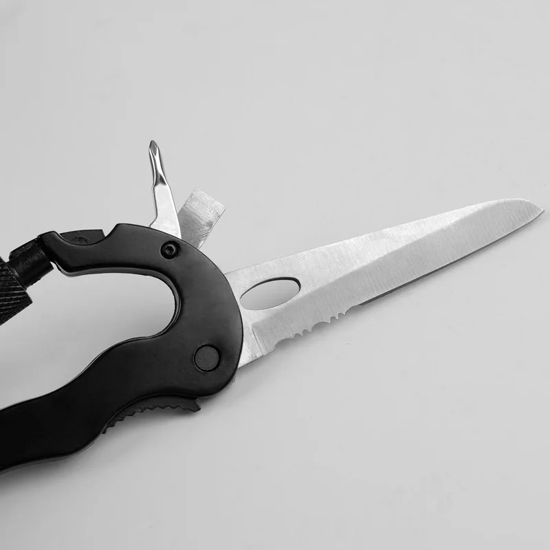 multifunction carabiner knife outdoor folding knife for camping Hiking