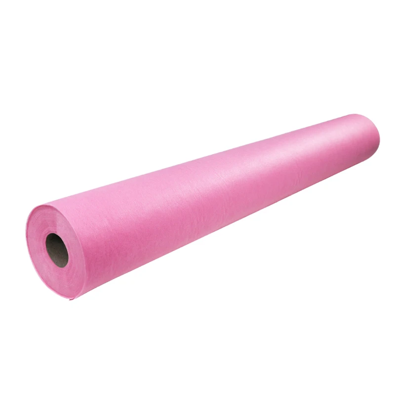 Disposable PP Non Woven Dedsheet Roll Table Paper Roll 9-60gsm,a Minimum of 9 G Pp Fabric + a Minimum of 11 G of Pe Film