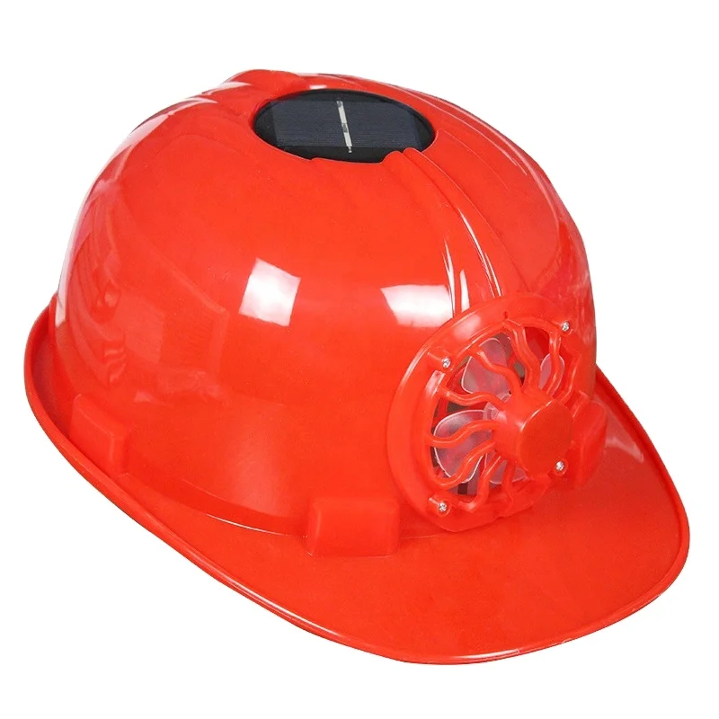 Solar Powered Safety Helmet Hard Ventilate Hat Cap with Cooling Cool Fan