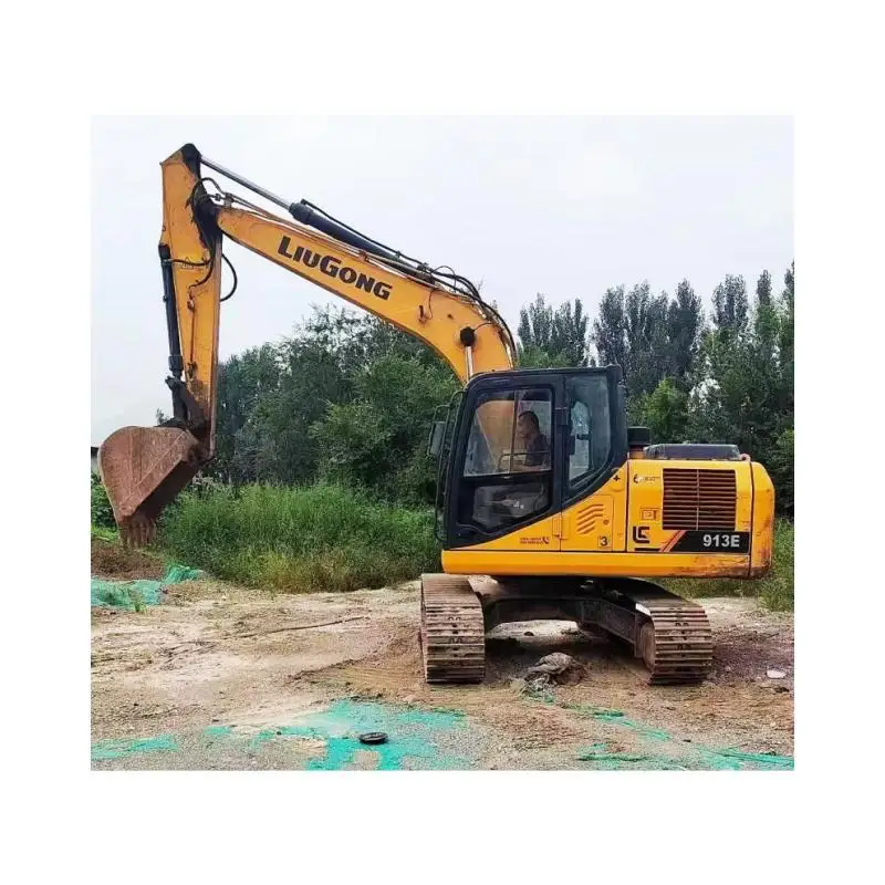 Chinese Used excavator of LiuGong CLG913E price list 13ton  hydraulic crawler excavator for sale