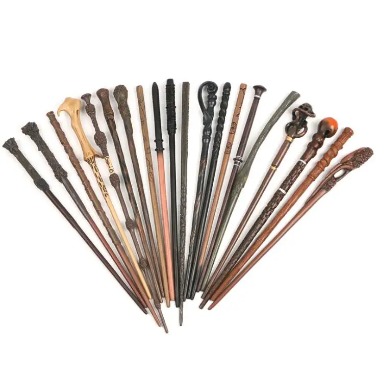 Harry Wands Colsplay Metal/Iron Core Dumbledore Magical Wand Varinhas Kid Magic Wand With Box with Gift Harry Prop