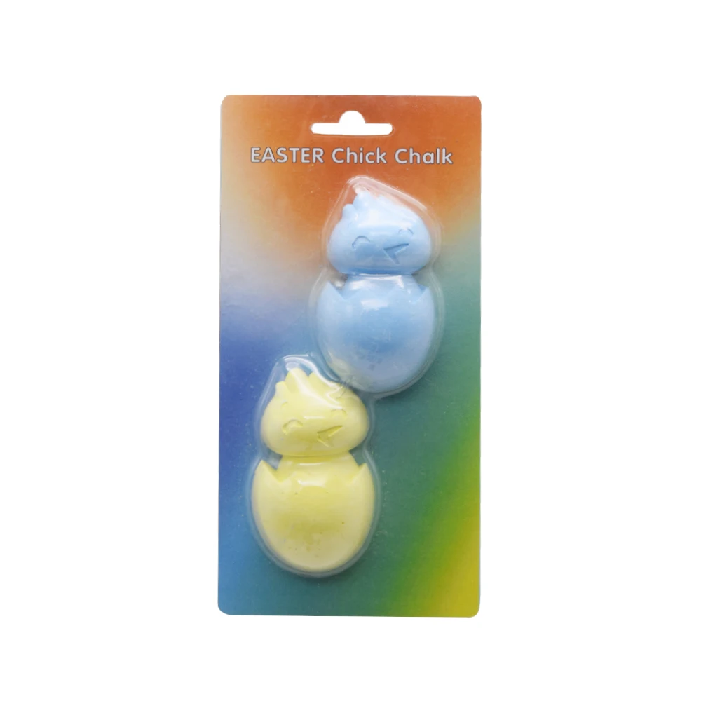 Most popular 2pcs custom packing dustless outdoor kids sidewalk chalk