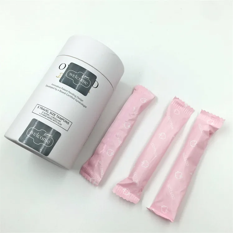 Free shipping items NEW Trending products 2024 wholesale brand name non applicator private label organic cotton tampons