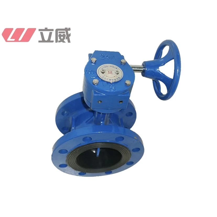 Dn 150 6 дюймов wcb epdm Сидящая с двойным фланцем клапан-бабочка