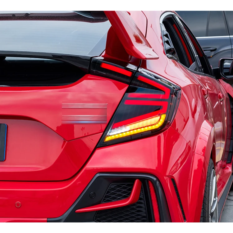 DK Motion Car Rear Light Led Tail Lamp For Honda Civic Hatchback 2018 - 2021