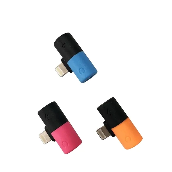 mini pill type Audio  charging  call three in one dual adapter