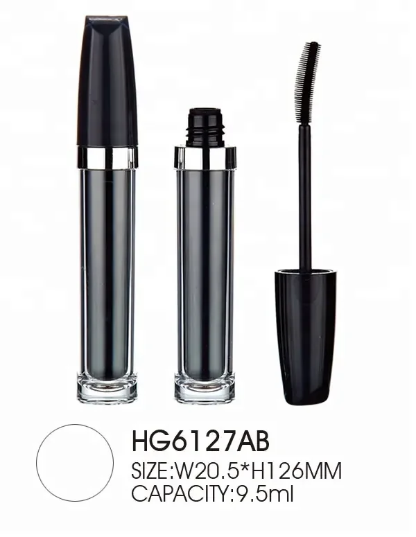 Inner painting grey  9.5ml Empty Mascara Tube with Eyelash Wand, Eyelash Cream Container Bottle with Funnels Transfer Pipettes