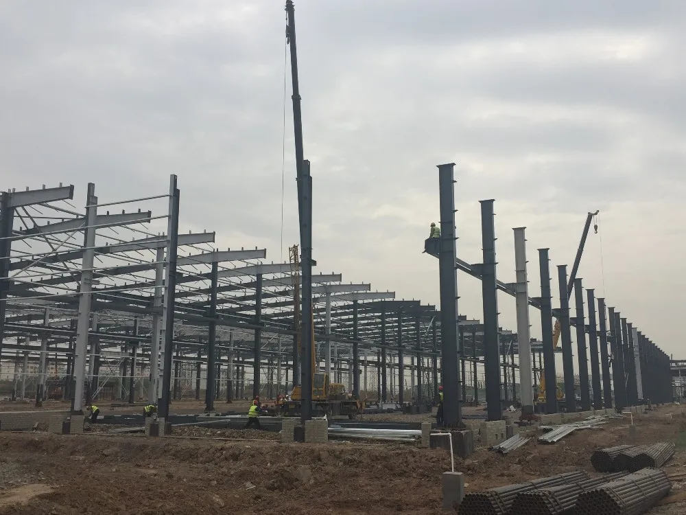 Steel Structure Warehouse Steel Frame Construction Prefabricated Warehouse Metal Building Structure