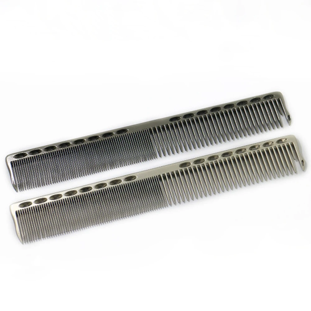 Professional Anti Static Ultra Thin Hair Salon Equipment Barber Aluminum Metal Hair Cutting Comb For Hairdressing Styling