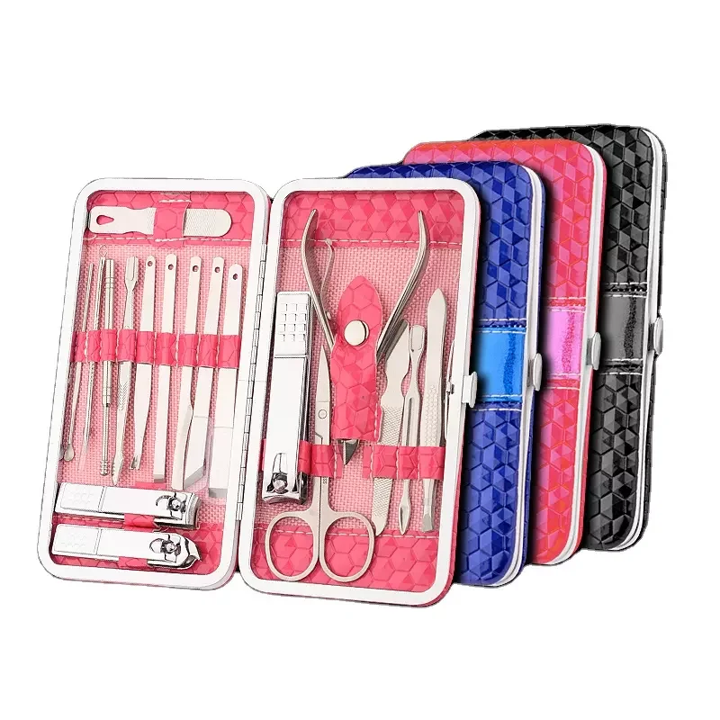 High Quality Hot Selling Multi-functional Manicure Pedicure Set Household Portable 18 Pcs Fingernail Trimmer