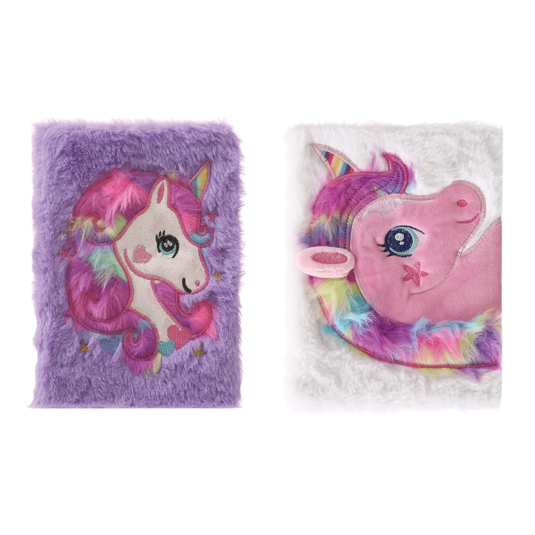 Ready to ship unicorn cute kids notebook and plush notebook for student/school