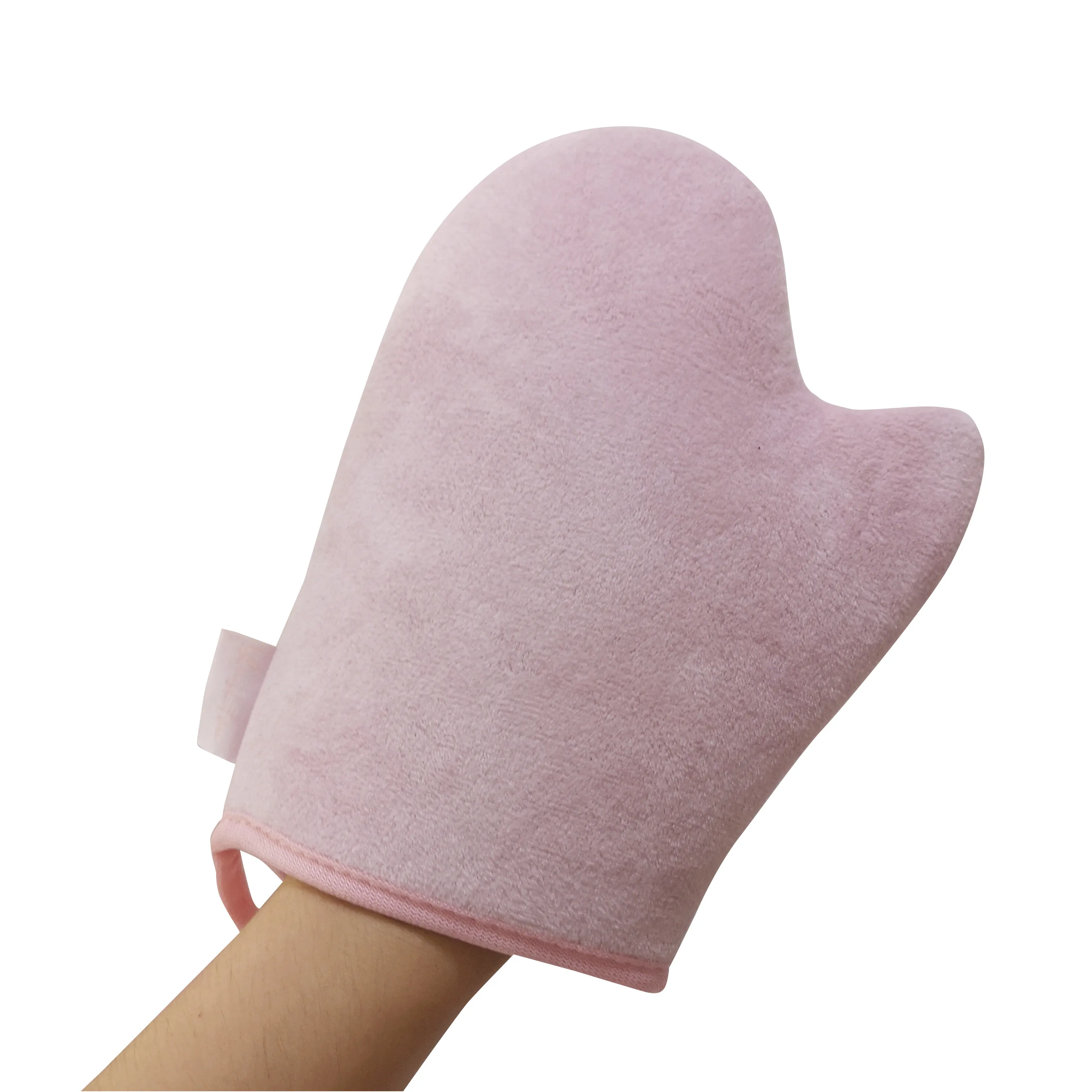 EM/ODM Private Label Hot Sale High Quality Sunless Pink Self Tanning Applicator Mitt Self Tanning Gloves