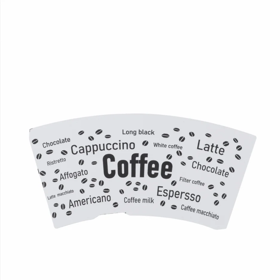 paper cup raw material pe coated paper for cups Free samples printed paper fans