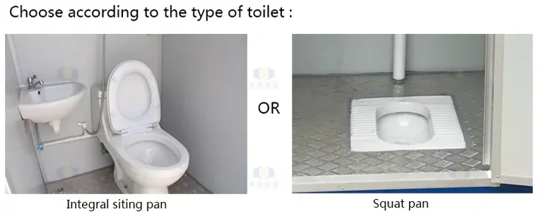 Low Price Mobile WC Outdoor Toilet Cabin Portable Modular Restroom Trailer Toilets