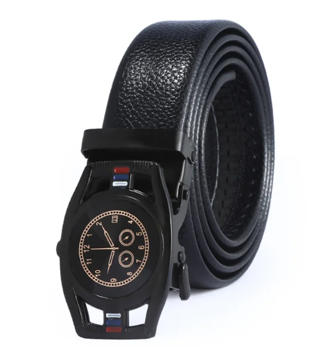 Кожаный ремень с автоматической