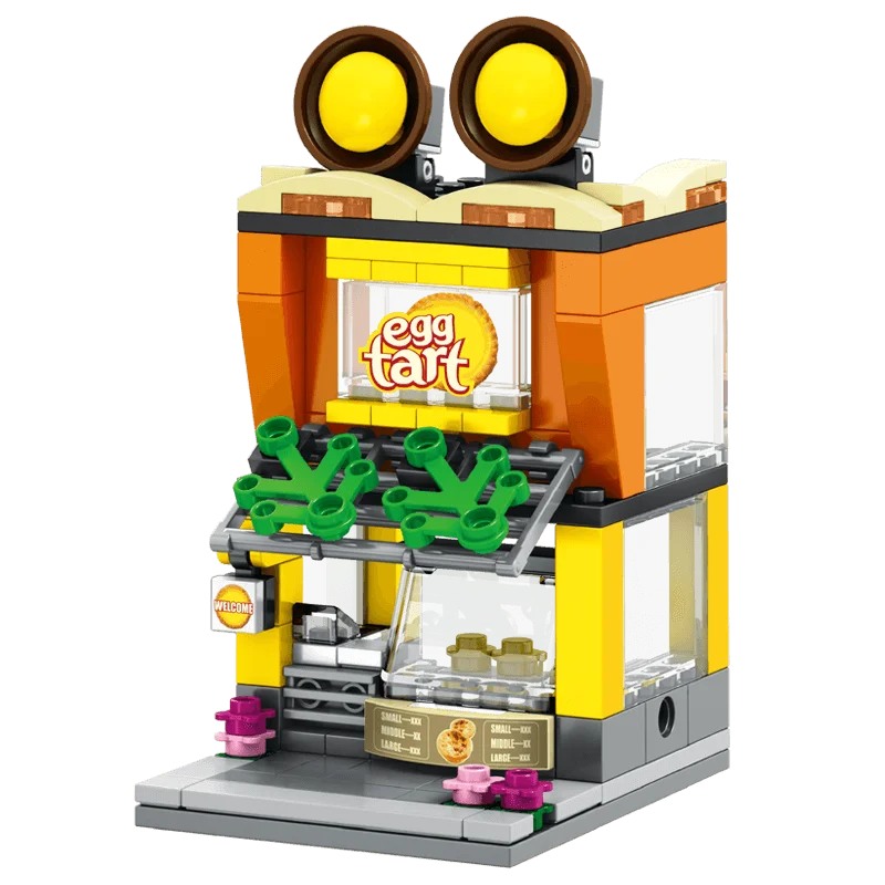 
Street Mini Architecture Blocks Building City Series ABS Plastic Assembly Toys for Children Educational Mini Bricks 