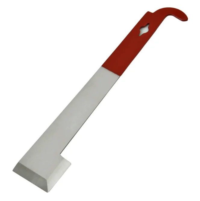 Stainless Steel J Pigtail Knife Beehive Scrapercurved Tail Lifting Scraper