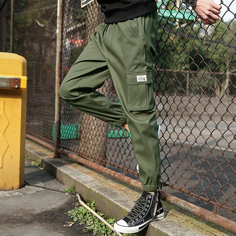 2023 wholesale gzy custom new designs mens jogger tactical straight leg camo cargo trousers pants with side pockets