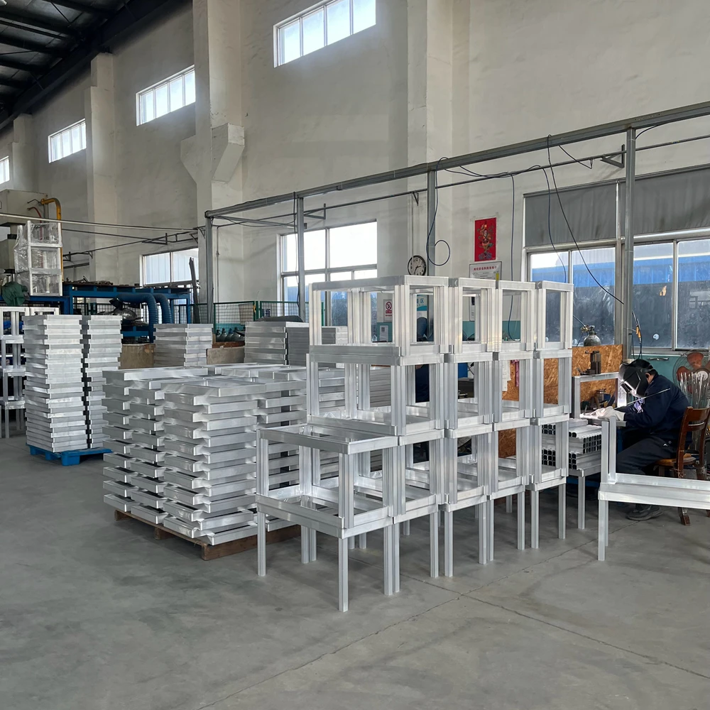 More Sturdy and Durable Premium Aluminum Air Conditioner Outdoor Stand, Professional Manufacturer Mini Split AC Ground Stand