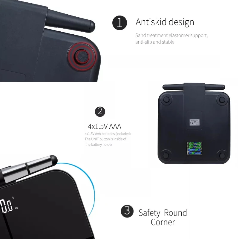 8 датчиков интеллектуальные электронные весы для баланса жира приложение электродов шкала измерения в организме анализатор