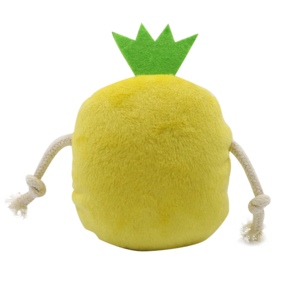 Мягкая жевательная игрушка в форме ананаса Thinkerpet для собак, мягкая плюшевая игрушка для собак