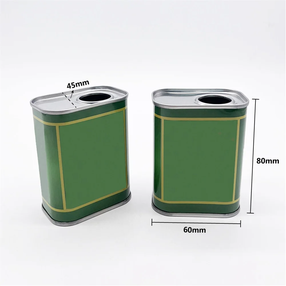 Wholesale Custom Print Food Grade reusable 500ml  Packaging Rectangular metal container for Olive Oil storage