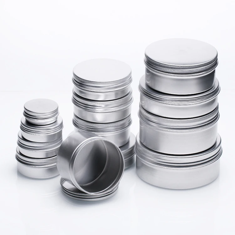 Rose gold/pink/matte black aluminum tin 50g/150g colorful printing aluminum candle tin pink metal tins round shoe polish