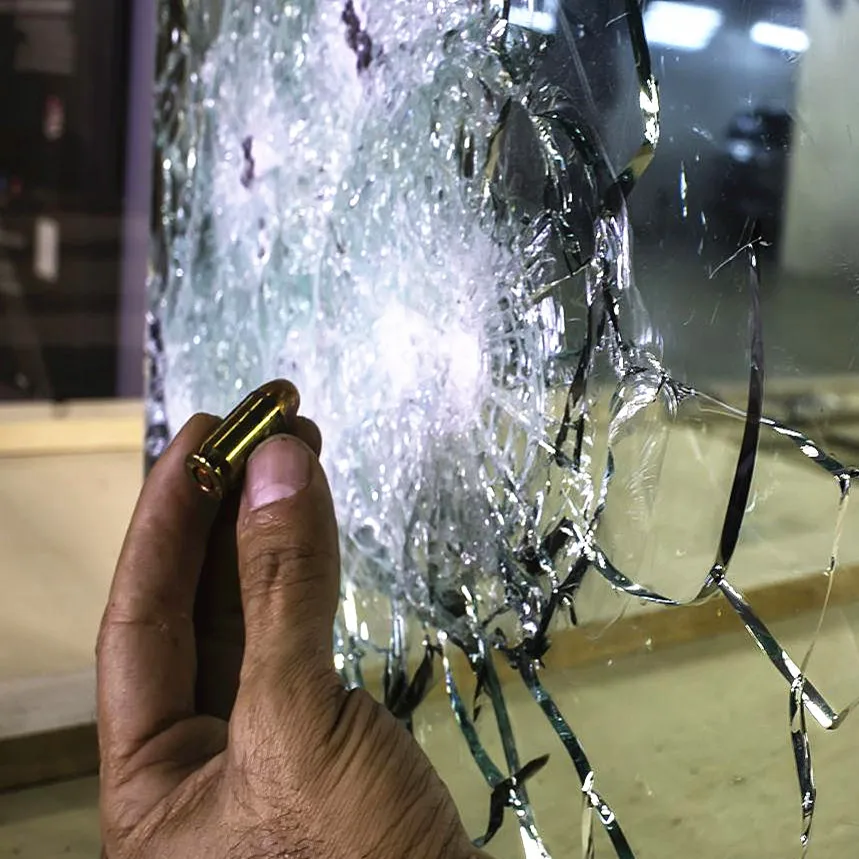 Safety Security Bulletproof Ballistic Resistant Shield Sound Laminated Bullet Proof Glass for bank