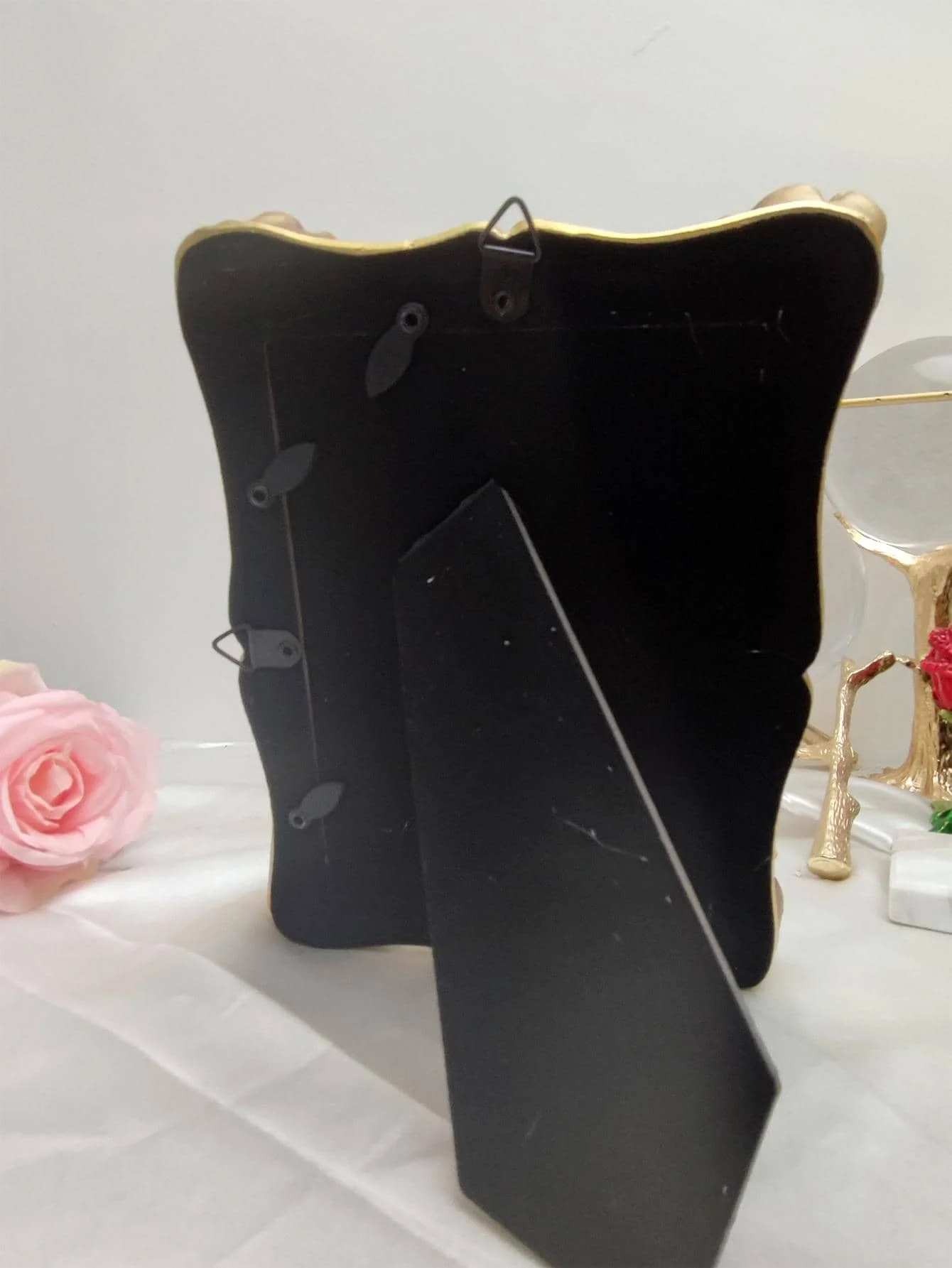 Vintage photo frame 4*6 5*7 8*10in resin picture frame with baroque style retro gold carve patterns  home decor wholesale