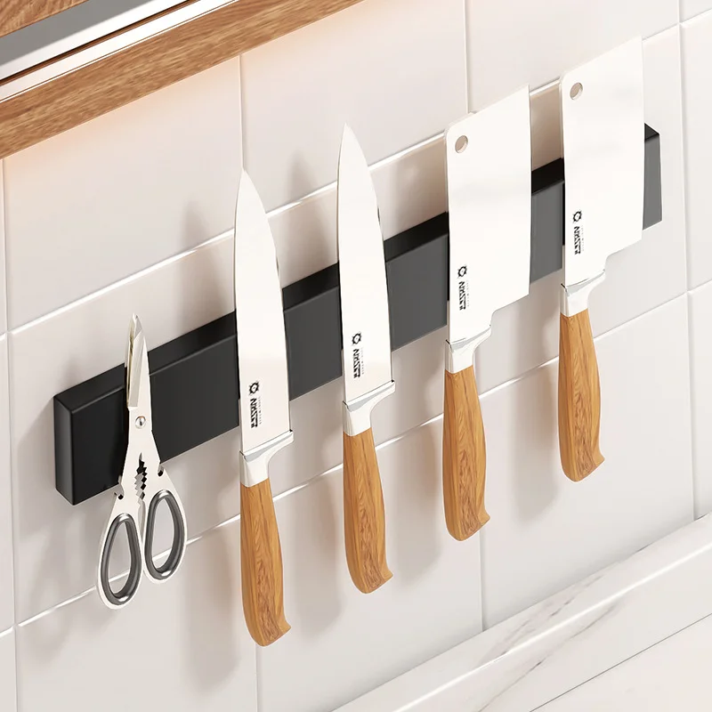 Best Selling Quality Kitchen Knife Set With Magnet Wood Block Magnetic Knife Block