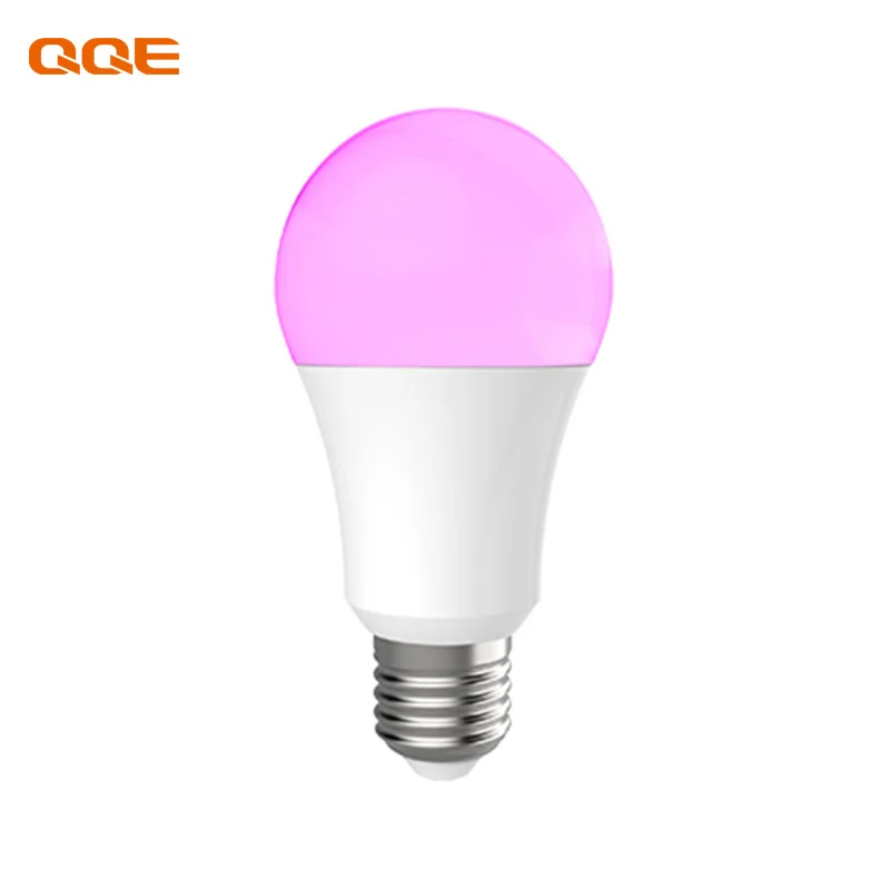 Tuya App Controlled Dimmable Multi-Color Changing LED Bulbs E26 A19 RGB Smart Light UL Certificate AC B22 PC Plastic Home Use