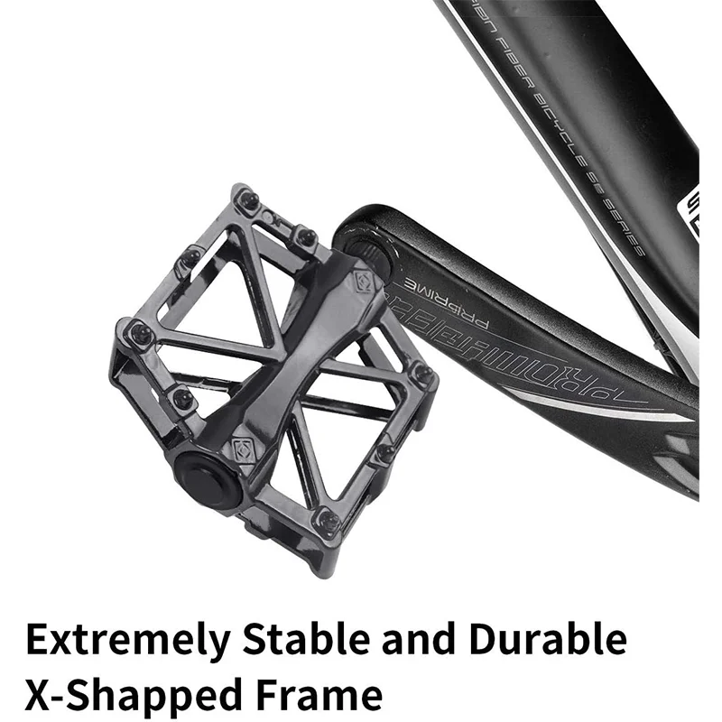 Colorful Aluminum Alloy Bike Pedal 9/16 Ultralight Seal Bearings Road/MTB Bicycle Pedal Flat Anti-skid pedal