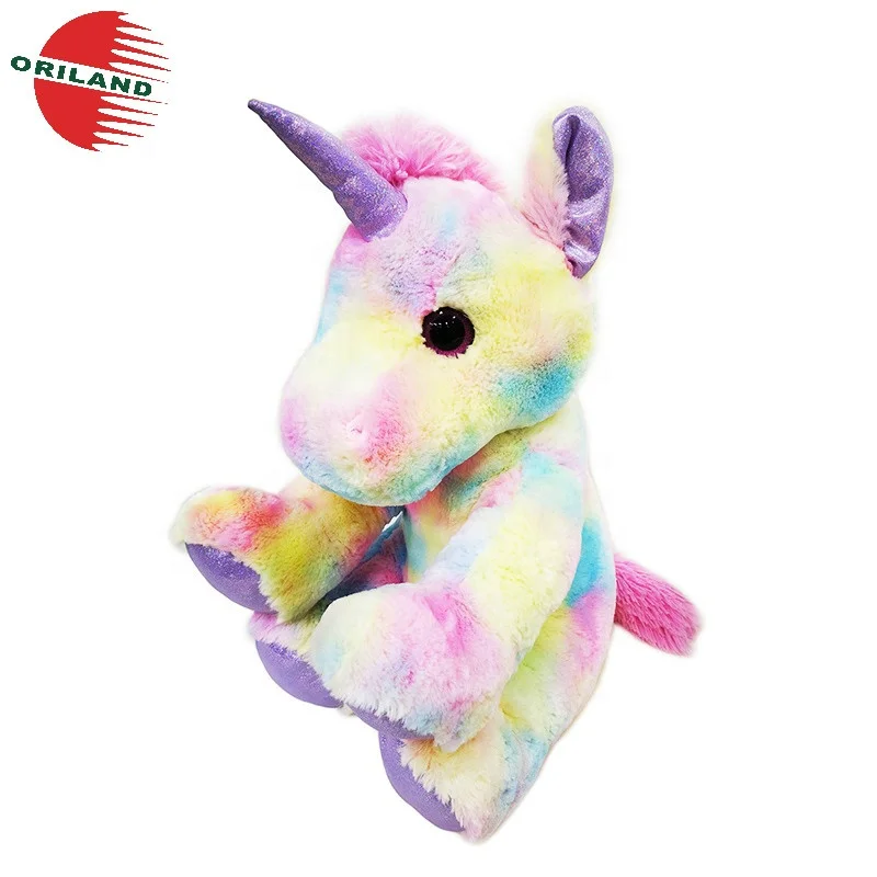 Custom giant glitter plush unicorn stuffed animals soft toy
