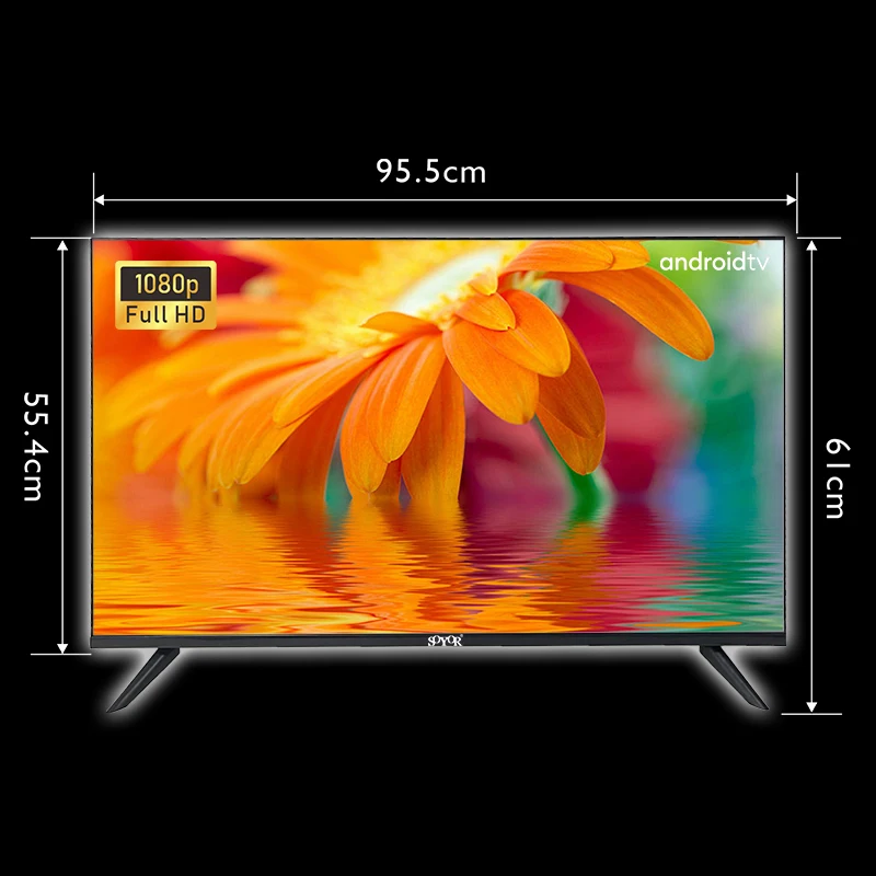 Hot sale Smart TV 24 32 43 55 65 75 Inch Television FHD UHD 4K TV with Android 12.0 14.0 Bluetooth