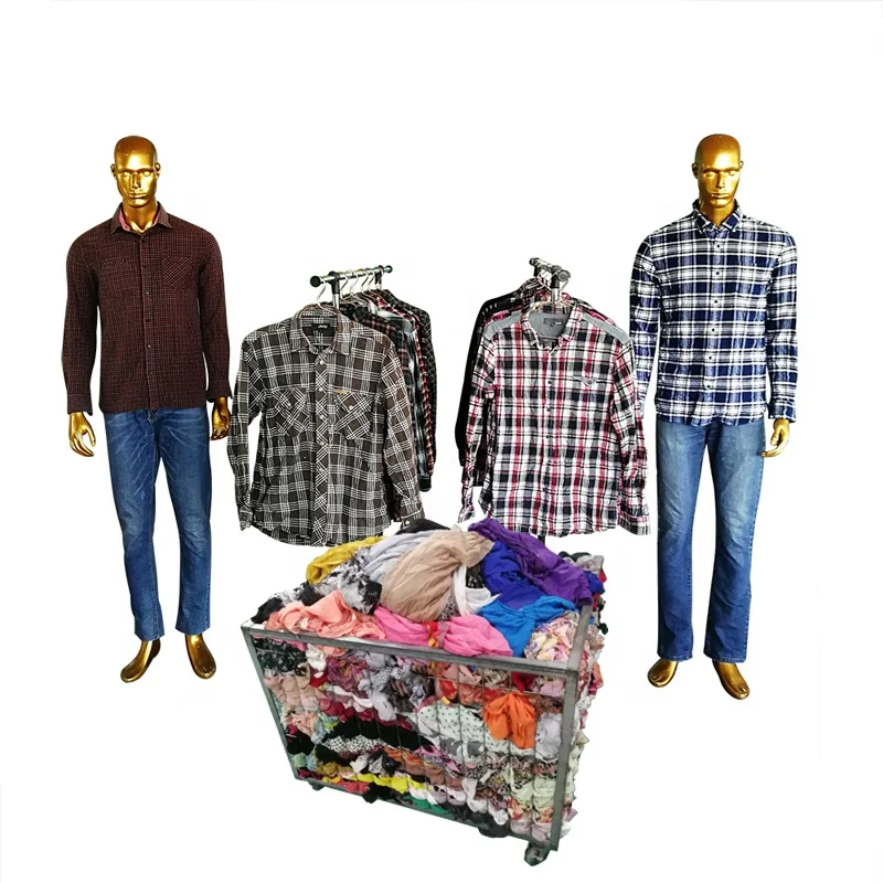 Second Hand Used Men Plaid Shirts Buy Exporter Resell Online Store In Bulk Sale Used Clothes