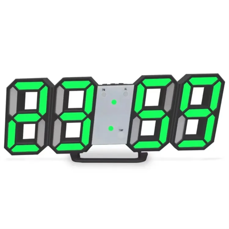 Brand led Creative wall clock decoration Simple digital 3D stereo clock Living Room wall hanging Decor Cheap plastic wall clocks