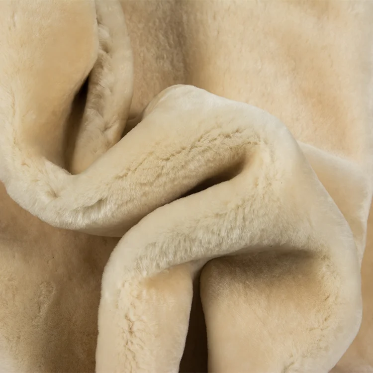 Long Hair Goat Fur Blanket Fur Skin Plate For Garment And Rugs